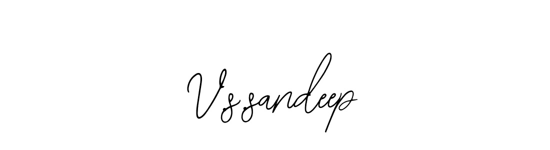 The best way (Bearetta-2O07w) to make a short signature is to pick only two or three words in your name. The name V.s.sandeep include a total of six letters. For converting this name. V.s.sandeep signature style 12 images and pictures png