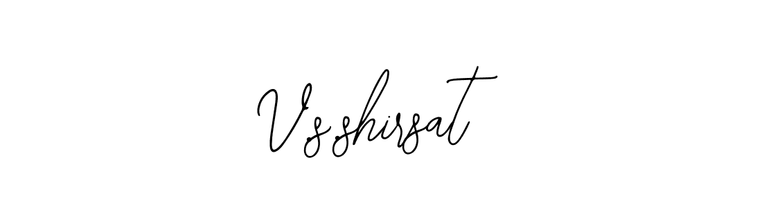 The best way (Bearetta-2O07w) to make a short signature is to pick only two or three words in your name. The name V.s.shirsat include a total of six letters. For converting this name. V.s.shirsat signature style 12 images and pictures png