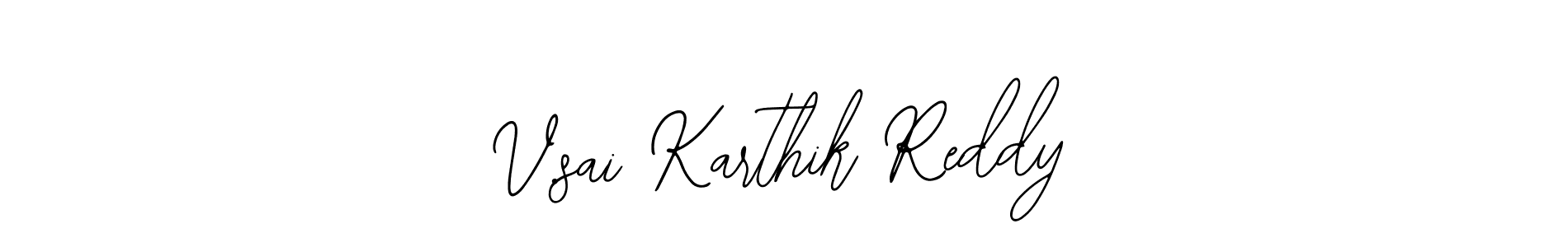 It looks lik you need a new signature style for name V.sai Karthik Reddy. Design unique handwritten (Bearetta-2O07w) signature with our free signature maker in just a few clicks. V.sai Karthik Reddy signature style 12 images and pictures png