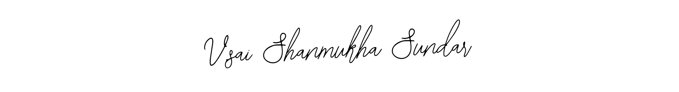 Design your own signature with our free online signature maker. With this signature software, you can create a handwritten (Bearetta-2O07w) signature for name V.sai Shanmukha Sundar. V.sai Shanmukha Sundar signature style 12 images and pictures png