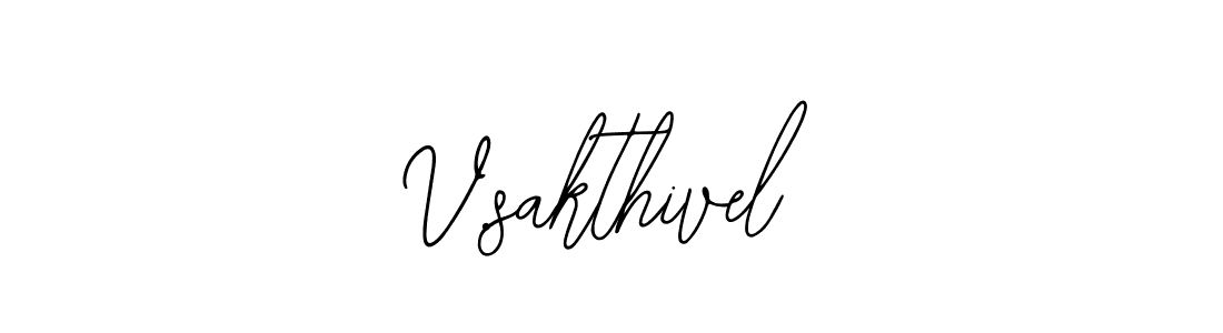 The best way (Bearetta-2O07w) to make a short signature is to pick only two or three words in your name. The name V.sakthivel include a total of six letters. For converting this name. V.sakthivel signature style 12 images and pictures png