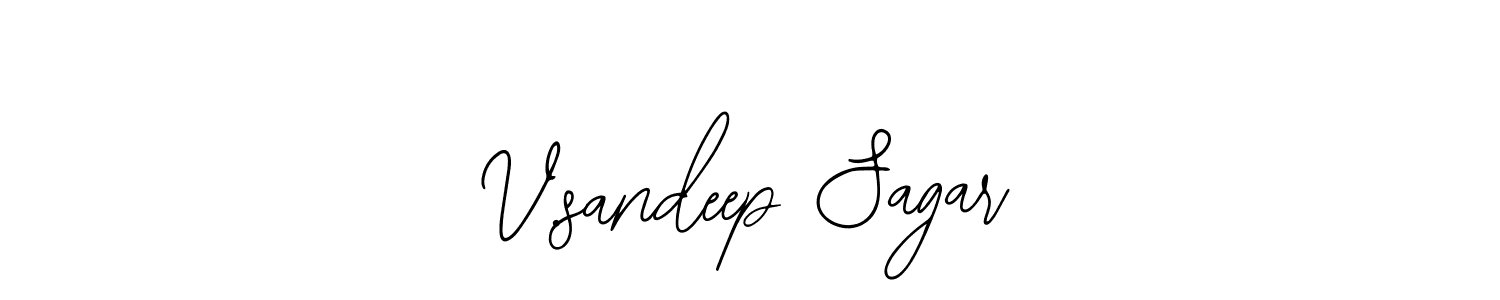 Make a short V.sandeep Sagar signature style. Manage your documents anywhere anytime using Bearetta-2O07w. Create and add eSignatures, submit forms, share and send files easily. V.sandeep Sagar signature style 12 images and pictures png