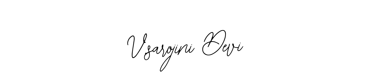 V.sarojini Devi stylish signature style. Best Handwritten Sign (Bearetta-2O07w) for my name. Handwritten Signature Collection Ideas for my name V.sarojini Devi. V.sarojini Devi signature style 12 images and pictures png