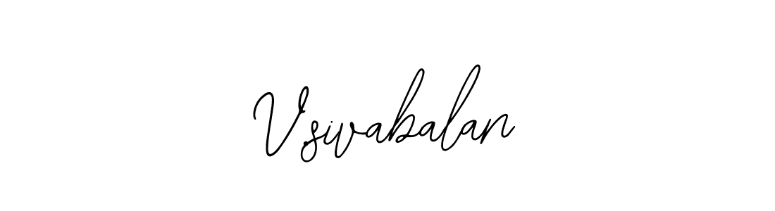 Also we have V.sivabalan name is the best signature style. Create professional handwritten signature collection using Bearetta-2O07w autograph style. V.sivabalan signature style 12 images and pictures png
