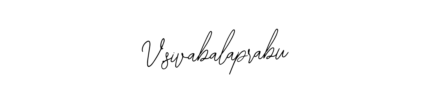 Create a beautiful signature design for name V.sivabalaprabu. With this signature (Bearetta-2O07w) fonts, you can make a handwritten signature for free. V.sivabalaprabu signature style 12 images and pictures png