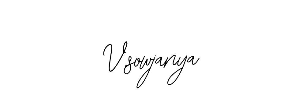 Make a beautiful signature design for name V.sowjanya. With this signature (Bearetta-2O07w) style, you can create a handwritten signature for free. V.sowjanya signature style 12 images and pictures png
