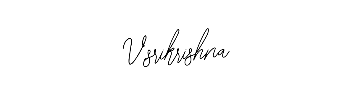 Create a beautiful signature design for name V.srikrishna. With this signature (Bearetta-2O07w) fonts, you can make a handwritten signature for free. V.srikrishna signature style 12 images and pictures png