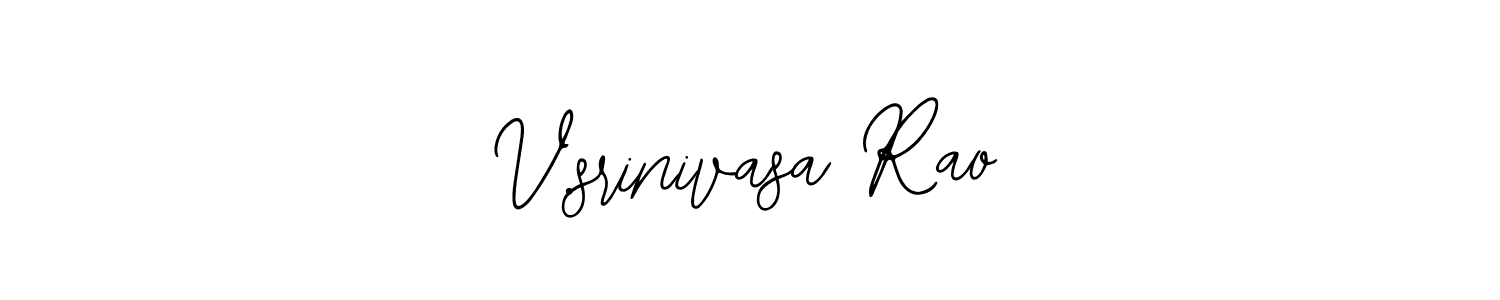 Create a beautiful signature design for name V.srinivasa Rao. With this signature (Bearetta-2O07w) fonts, you can make a handwritten signature for free. V.srinivasa Rao signature style 12 images and pictures png