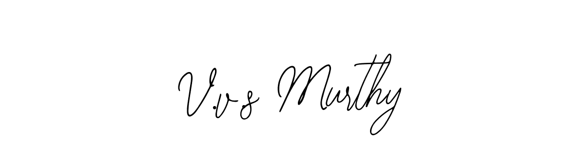 The best way (Bearetta-2O07w) to make a short signature is to pick only two or three words in your name. The name V.v.s Murthy include a total of six letters. For converting this name. V.v.s Murthy signature style 12 images and pictures png