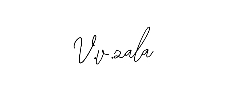 Also we have V.v.zala name is the best signature style. Create professional handwritten signature collection using Bearetta-2O07w autograph style. V.v.zala signature style 12 images and pictures png