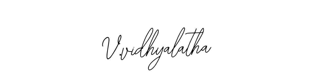It looks lik you need a new signature style for name V.vidhyalatha. Design unique handwritten (Bearetta-2O07w) signature with our free signature maker in just a few clicks. V.vidhyalatha signature style 12 images and pictures png