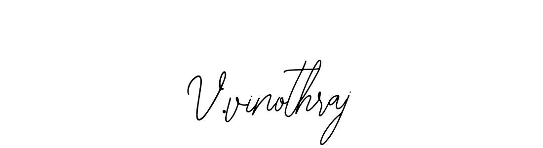 The best way (Bearetta-2O07w) to make a short signature is to pick only two or three words in your name. The name V.vinothraj include a total of six letters. For converting this name. V.vinothraj signature style 12 images and pictures png