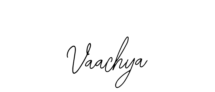 Use a signature maker to create a handwritten signature online. With this signature software, you can design (Bearetta-2O07w) your own signature for name Vaachya. Vaachya signature style 12 images and pictures png
