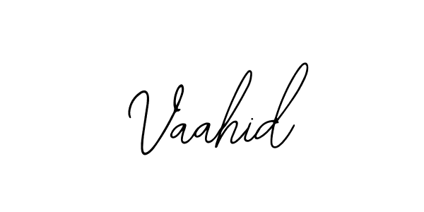 Use a signature maker to create a handwritten signature online. With this signature software, you can design (Bearetta-2O07w) your own signature for name Vaahid. Vaahid signature style 12 images and pictures png