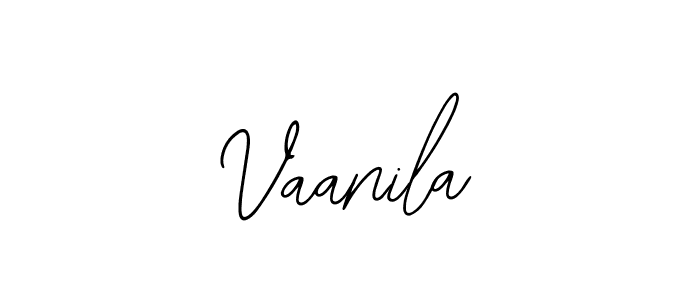 Vaanila stylish signature style. Best Handwritten Sign (Bearetta-2O07w) for my name. Handwritten Signature Collection Ideas for my name Vaanila. Vaanila signature style 12 images and pictures png