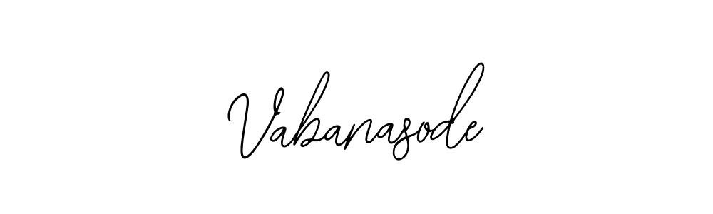 How to make Vabanasode name signature. Use Bearetta-2O07w style for creating short signs online. This is the latest handwritten sign. Vabanasode signature style 12 images and pictures png