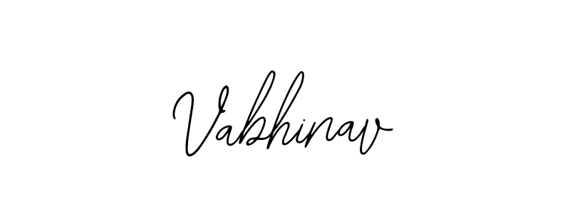 How to make Vabhinav name signature. Use Bearetta-2O07w style for creating short signs online. This is the latest handwritten sign. Vabhinav signature style 12 images and pictures png