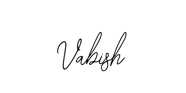 if you are searching for the best signature style for your name Vabish. so please give up your signature search. here we have designed multiple signature styles  using Bearetta-2O07w. Vabish signature style 12 images and pictures png
