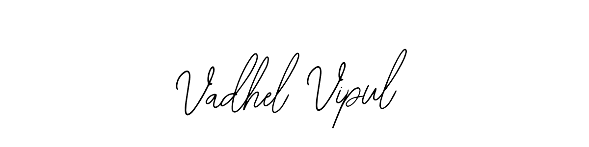 Similarly Bearetta-2O07w is the best handwritten signature design. Signature creator online .You can use it as an online autograph creator for name Vadhel Vipul. Vadhel Vipul signature style 12 images and pictures png