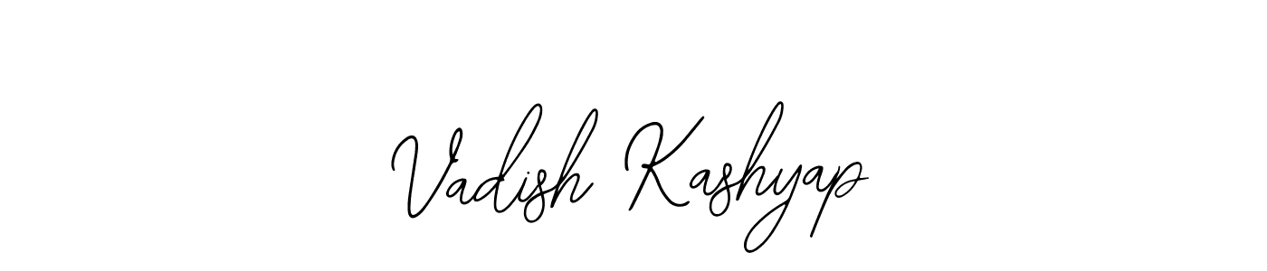 Make a beautiful signature design for name Vadish Kashyap. Use this online signature maker to create a handwritten signature for free. Vadish Kashyap signature style 12 images and pictures png