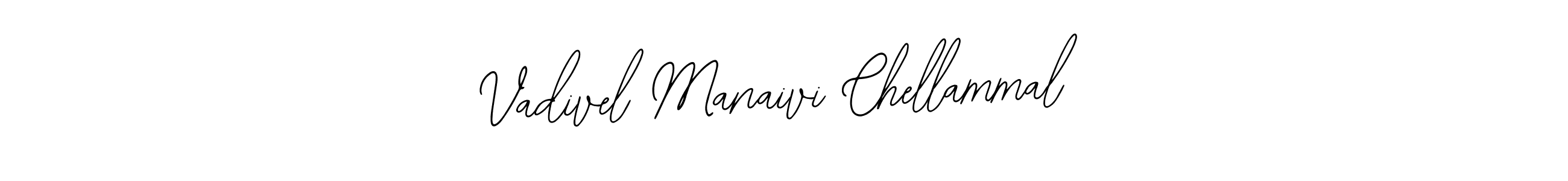 Similarly Bearetta-2O07w is the best handwritten signature design. Signature creator online .You can use it as an online autograph creator for name Vadivel Manaivi Chellammal. Vadivel Manaivi Chellammal signature style 12 images and pictures png