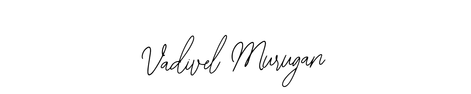 Use a signature maker to create a handwritten signature online. With this signature software, you can design (Bearetta-2O07w) your own signature for name Vadivel Murugan. Vadivel Murugan signature style 12 images and pictures png