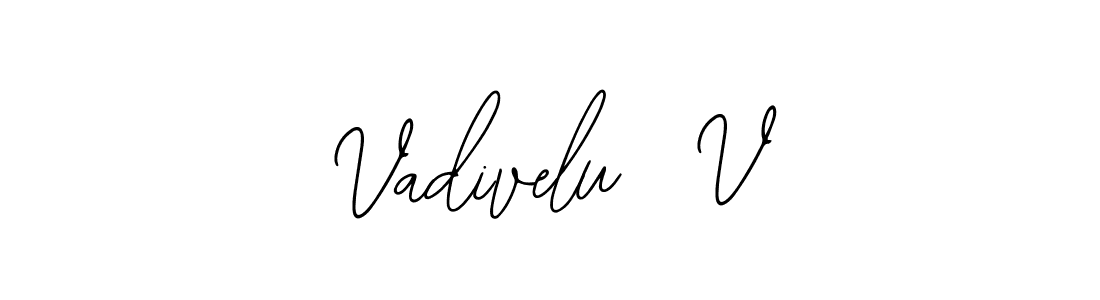 How to Draw Vadivelu  V signature style? Bearetta-2O07w is a latest design signature styles for name Vadivelu  V. Vadivelu  V signature style 12 images and pictures png