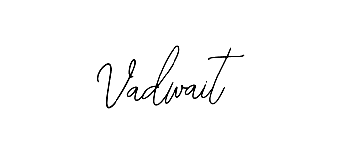 How to make Vadwait name signature. Use Bearetta-2O07w style for creating short signs online. This is the latest handwritten sign. Vadwait signature style 12 images and pictures png