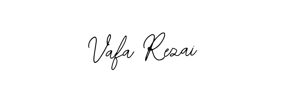 You should practise on your own different ways (Bearetta-2O07w) to write your name (Vafa Rezai) in signature. don't let someone else do it for you. Vafa Rezai signature style 12 images and pictures png