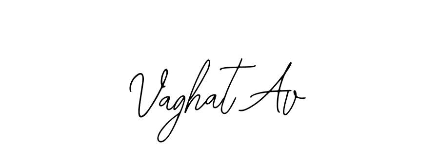How to make Vaghat Av name signature. Use Bearetta-2O07w style for creating short signs online. This is the latest handwritten sign. Vaghat Av signature style 12 images and pictures png
