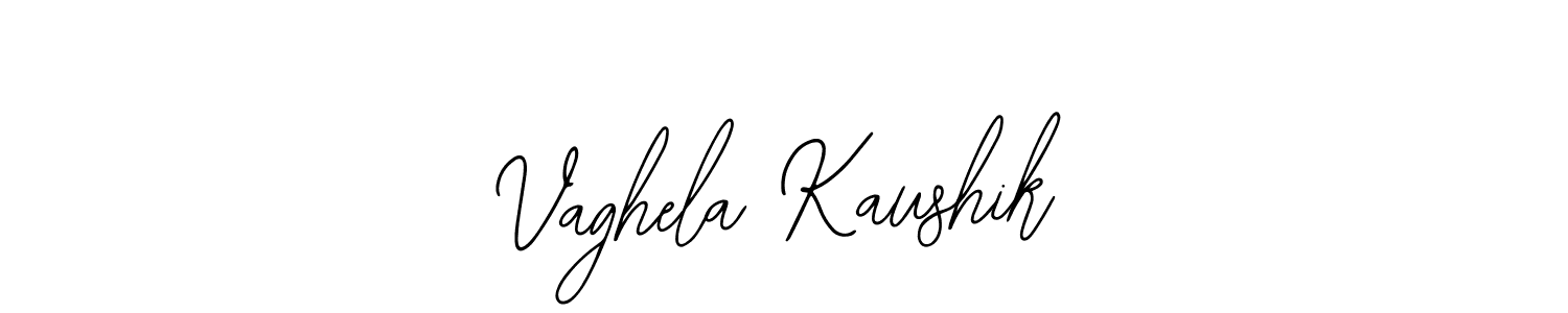 Use a signature maker to create a handwritten signature online. With this signature software, you can design (Bearetta-2O07w) your own signature for name Vaghela Kaushik. Vaghela Kaushik signature style 12 images and pictures png