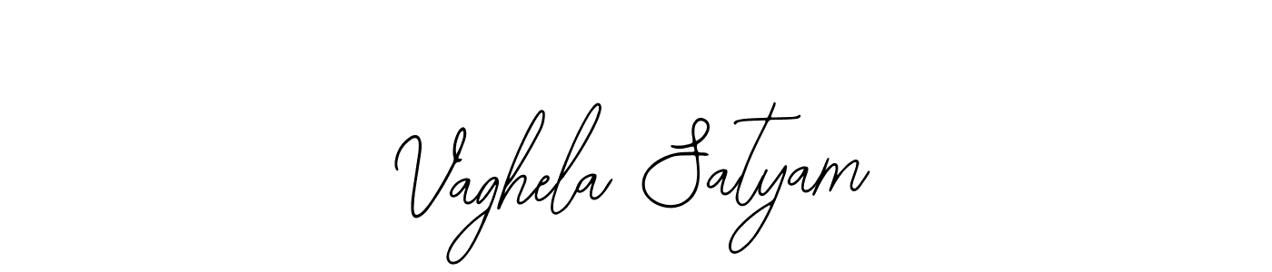 Use a signature maker to create a handwritten signature online. With this signature software, you can design (Bearetta-2O07w) your own signature for name Vaghela Satyam. Vaghela Satyam signature style 12 images and pictures png