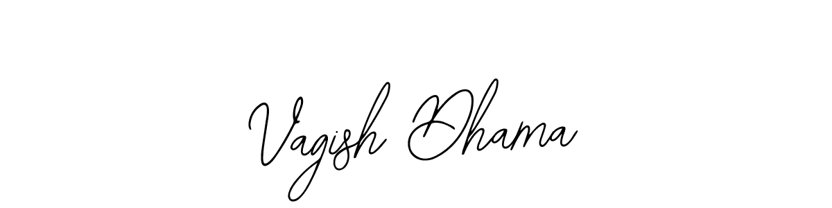 Similarly Bearetta-2O07w is the best handwritten signature design. Signature creator online .You can use it as an online autograph creator for name Vagish Dhama. Vagish Dhama signature style 12 images and pictures png