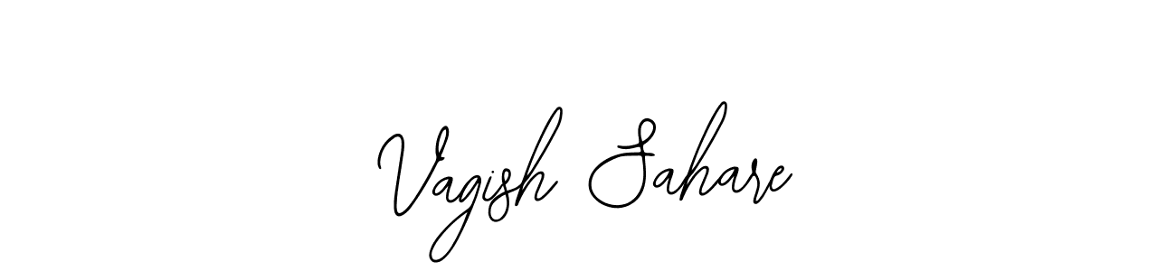 This is the best signature style for the Vagish Sahare name. Also you like these signature font (Bearetta-2O07w). Mix name signature. Vagish Sahare signature style 12 images and pictures png