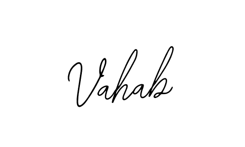 Also You can easily find your signature by using the search form. We will create Vahab name handwritten signature images for you free of cost using Bearetta-2O07w sign style. Vahab signature style 12 images and pictures png