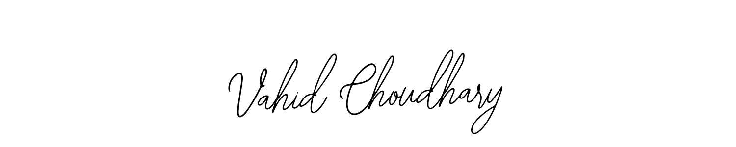 Make a beautiful signature design for name Vahid Choudhary. With this signature (Bearetta-2O07w) style, you can create a handwritten signature for free. Vahid Choudhary signature style 12 images and pictures png