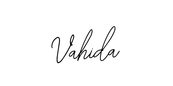 You should practise on your own different ways (Bearetta-2O07w) to write your name (Vahida) in signature. don't let someone else do it for you. Vahida signature style 12 images and pictures png