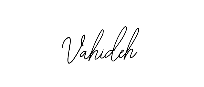 Also we have Vahideh name is the best signature style. Create professional handwritten signature collection using Bearetta-2O07w autograph style. Vahideh signature style 12 images and pictures png