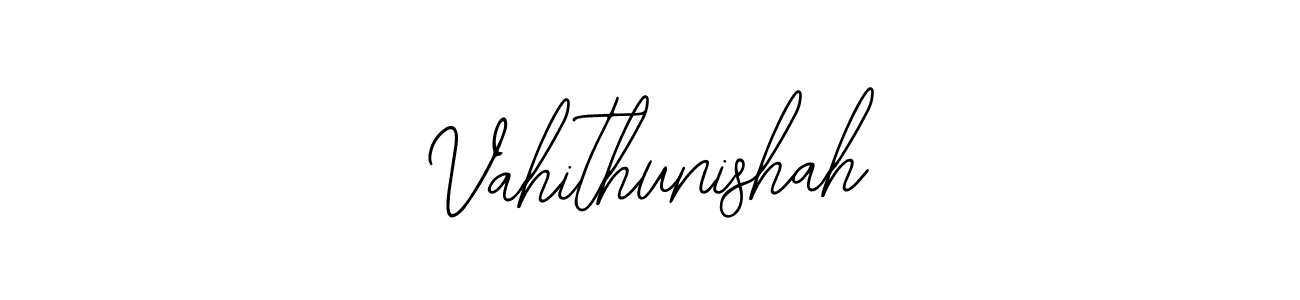 Use a signature maker to create a handwritten signature online. With this signature software, you can design (Bearetta-2O07w) your own signature for name Vahithunishah. Vahithunishah signature style 12 images and pictures png