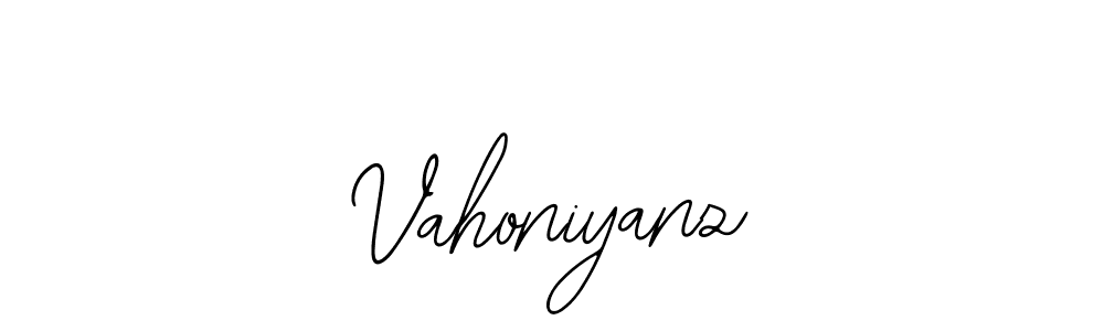How to make Vahoniyanz signature? Bearetta-2O07w is a professional autograph style. Create handwritten signature for Vahoniyanz name. Vahoniyanz signature style 12 images and pictures png