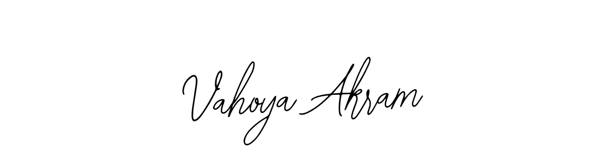 How to Draw Vahoya Akram signature style? Bearetta-2O07w is a latest design signature styles for name Vahoya Akram. Vahoya Akram signature style 12 images and pictures png