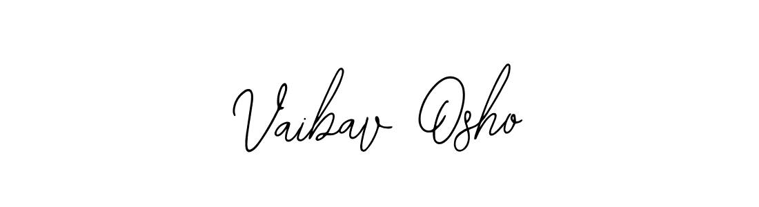 Create a beautiful signature design for name Vaibav Osho. With this signature (Bearetta-2O07w) fonts, you can make a handwritten signature for free. Vaibav Osho signature style 12 images and pictures png