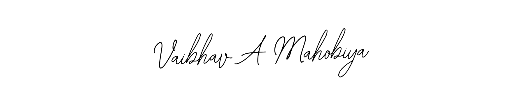 This is the best signature style for the Vaibhav A Mahobiya name. Also you like these signature font (Bearetta-2O07w). Mix name signature. Vaibhav A Mahobiya signature style 12 images and pictures png