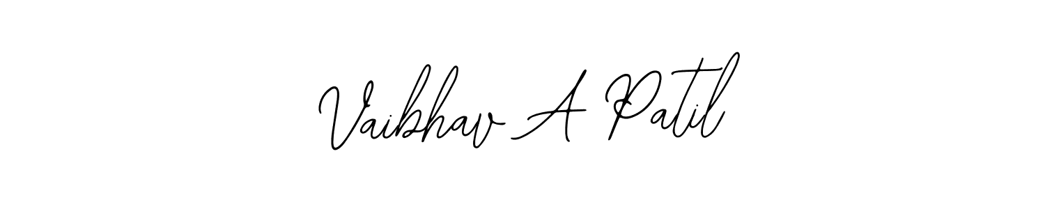 How to make Vaibhav A Patil signature? Bearetta-2O07w is a professional autograph style. Create handwritten signature for Vaibhav A Patil name. Vaibhav A Patil signature style 12 images and pictures png