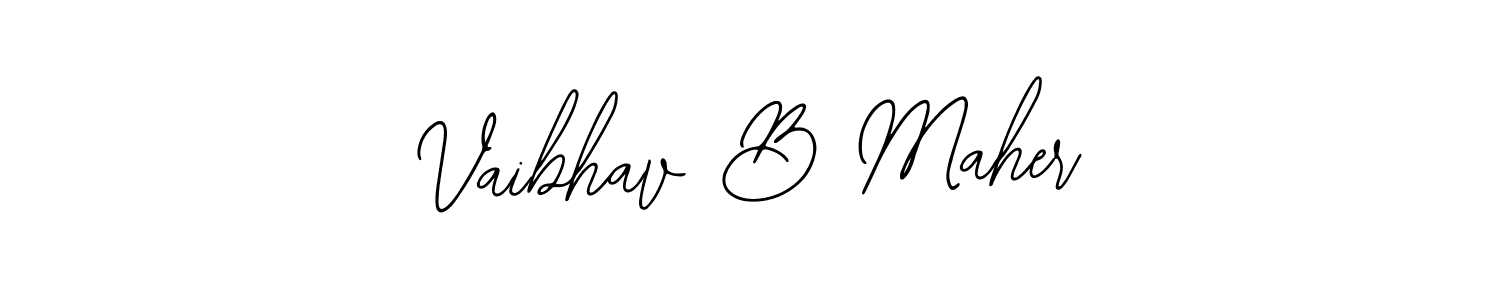 Use a signature maker to create a handwritten signature online. With this signature software, you can design (Bearetta-2O07w) your own signature for name Vaibhav B Maher. Vaibhav B Maher signature style 12 images and pictures png