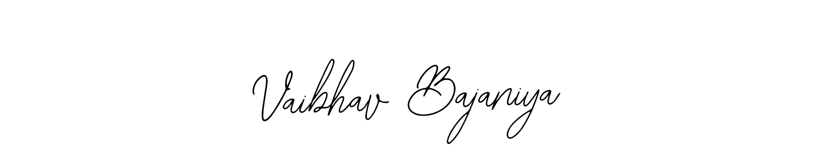 How to make Vaibhav Bajaniya signature? Bearetta-2O07w is a professional autograph style. Create handwritten signature for Vaibhav Bajaniya name. Vaibhav Bajaniya signature style 12 images and pictures png