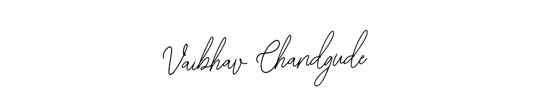 How to make Vaibhav Chandgude name signature. Use Bearetta-2O07w style for creating short signs online. This is the latest handwritten sign. Vaibhav Chandgude signature style 12 images and pictures png