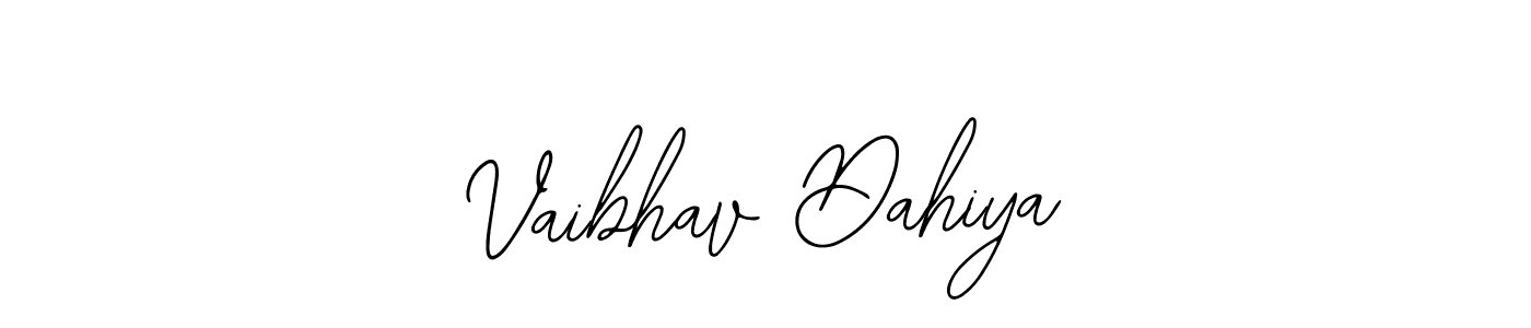 Create a beautiful signature design for name Vaibhav Dahiya. With this signature (Bearetta-2O07w) fonts, you can make a handwritten signature for free. Vaibhav Dahiya signature style 12 images and pictures png