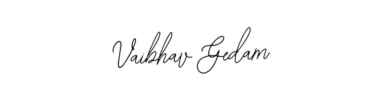 See photos of Vaibhav Gedam official signature by Spectra . Check more albums & portfolios. Read reviews & check more about Bearetta-2O07w font. Vaibhav Gedam signature style 12 images and pictures png