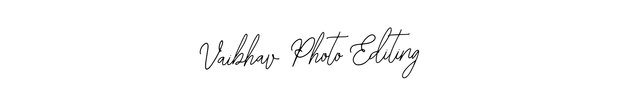 Design your own signature with our free online signature maker. With this signature software, you can create a handwritten (Bearetta-2O07w) signature for name Vaibhav Photo Editing. Vaibhav Photo Editing signature style 12 images and pictures png